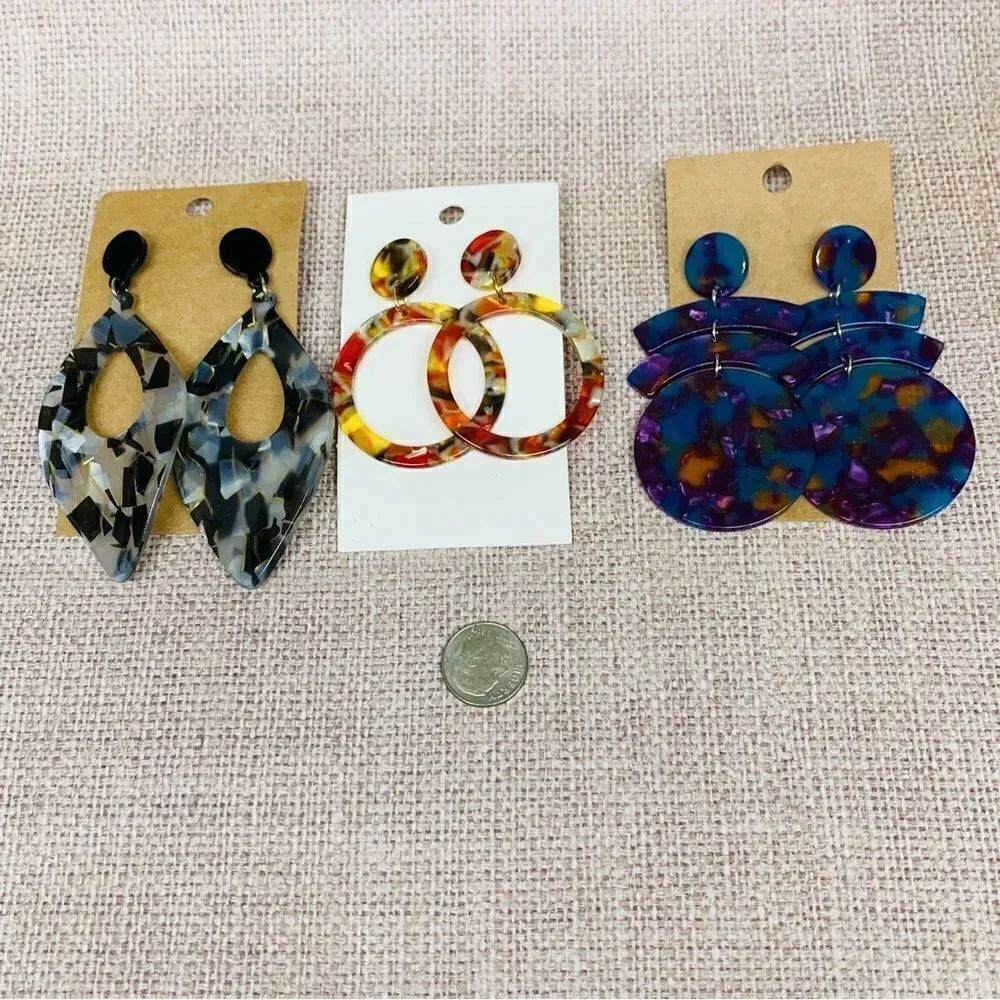 Confetti Acrylic Earring Bundle‎